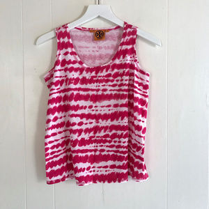 Tory Burch Pink White Tie Dye Tank Top - XS